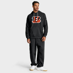 Cincinnati Bengals Sideline Standard Issue Initial Home Dri-FIT Hoodie Black