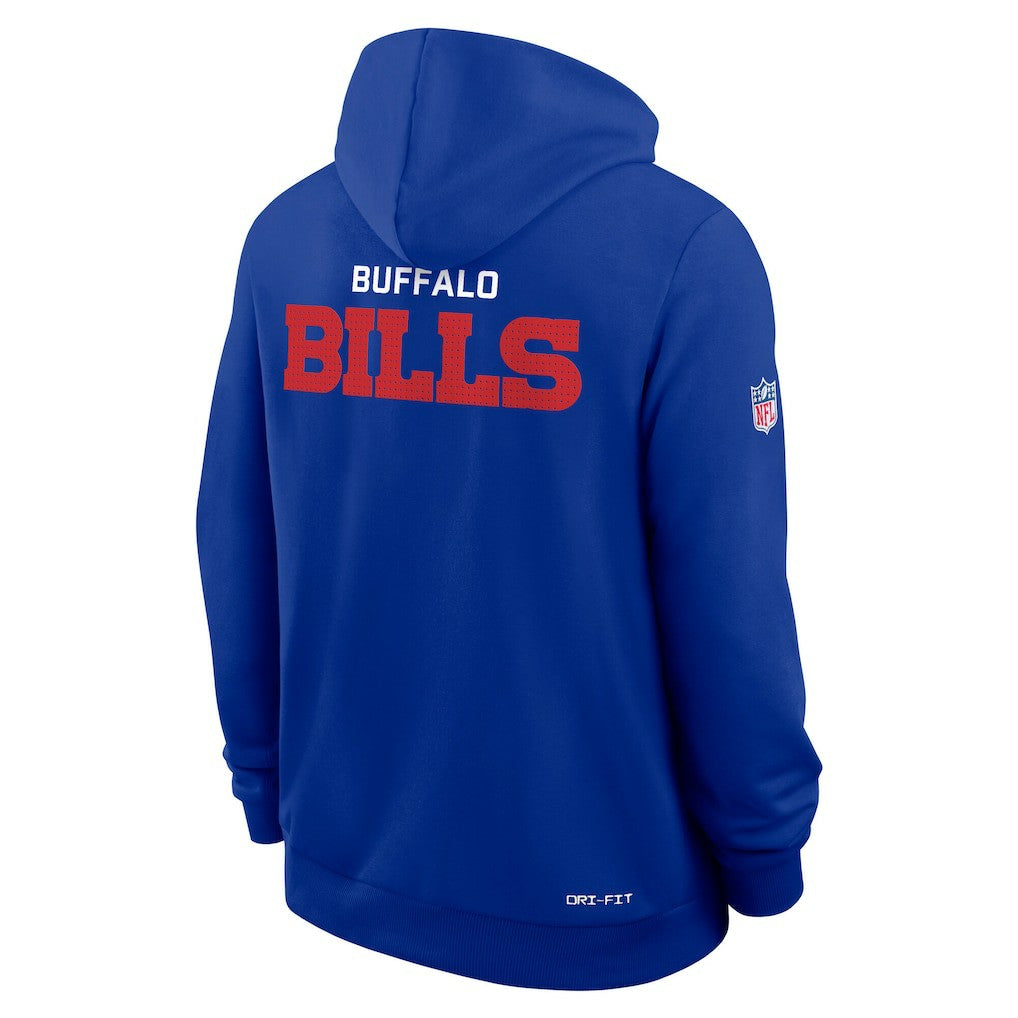 Buffalo Bills Sideline Standard Issue Initial Home Dri-FIT Hoodie Royal