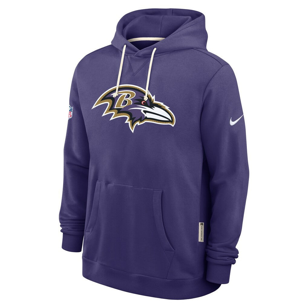 Baltimore Ravens Sideline Standard Issue Initial Home Dri-FIT Hoodie Purple
