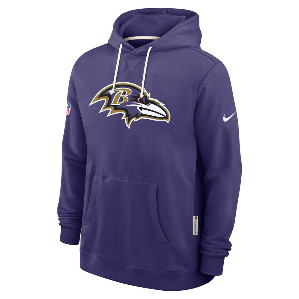 Baltimore Ravens Sideline Standard Issue Initial Home Dri-FIT Hoodie Purple