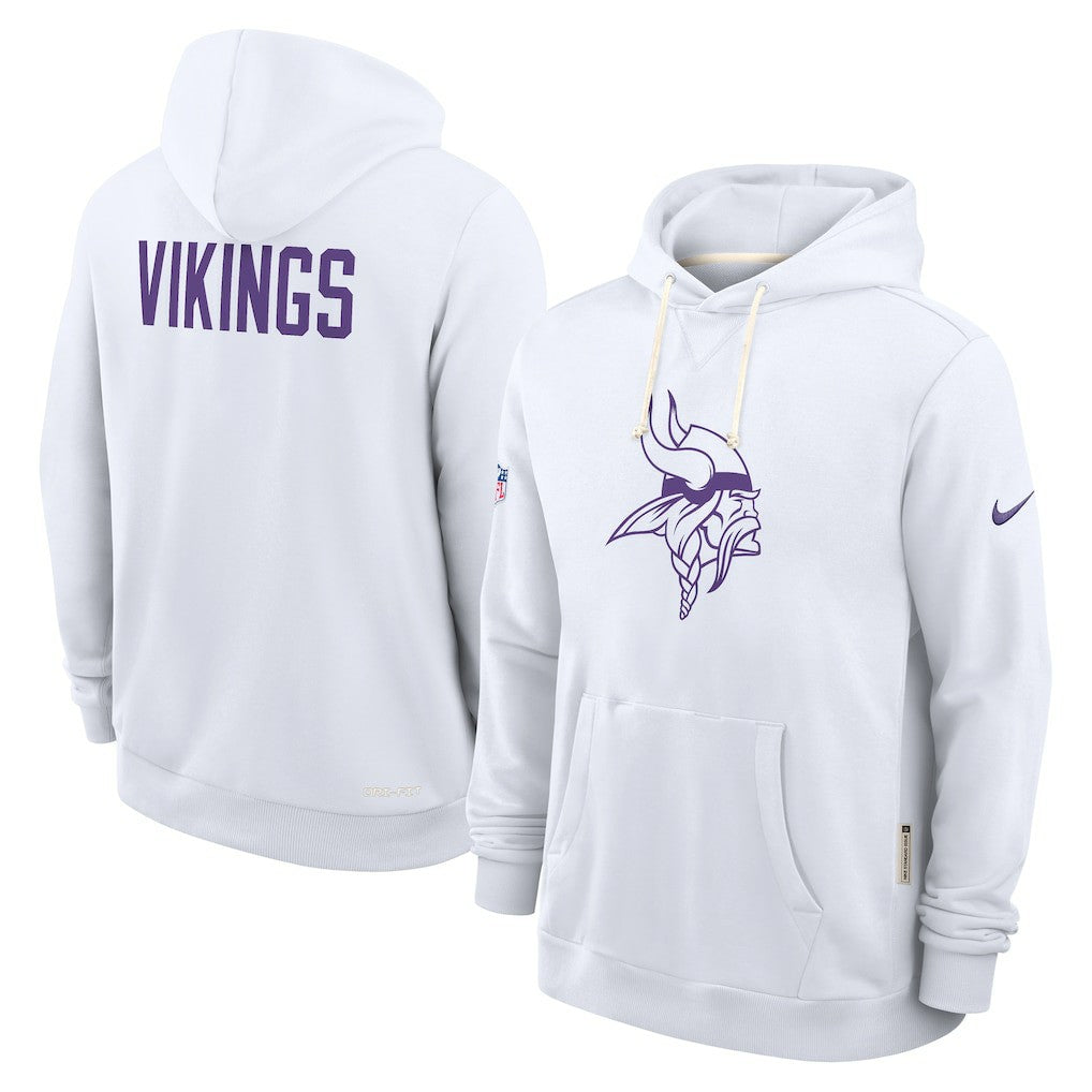 Minnesota Vikings Sideline Standard Issue Alt 2 Dri-FIT Hoodie White