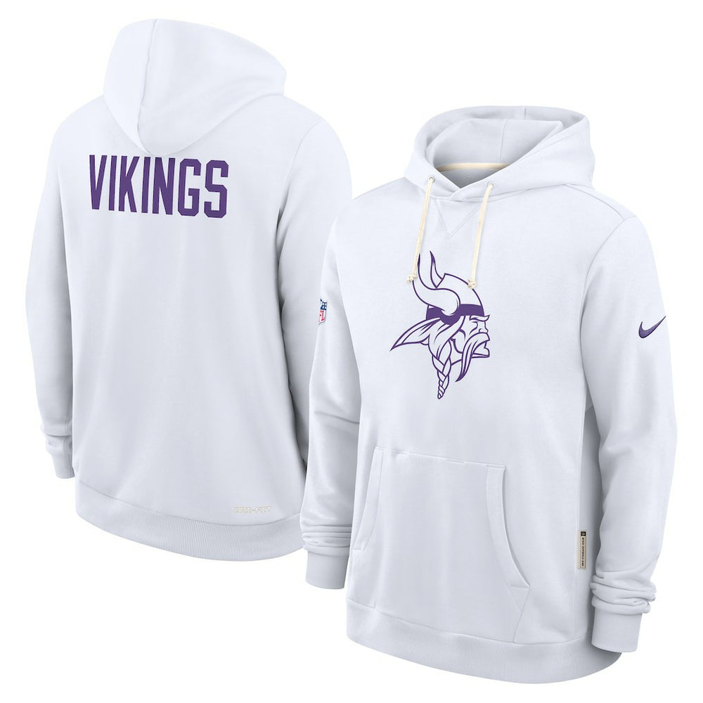 Minnesota Vikings Sideline Standard Issue Alt 2 Dri-FIT Hoodie White