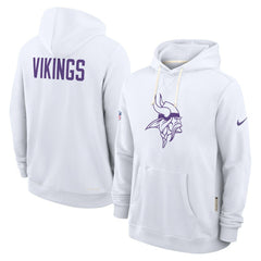 Minnesota Vikings Sideline Standard Issue Alt 2 Dri-FIT Hoodie White