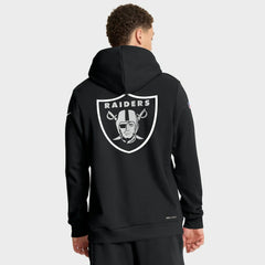 Las Vegas Raiders 2025 NFL Crucial Catch Sideline Standard Issue Dri-FIT Hoodie Black