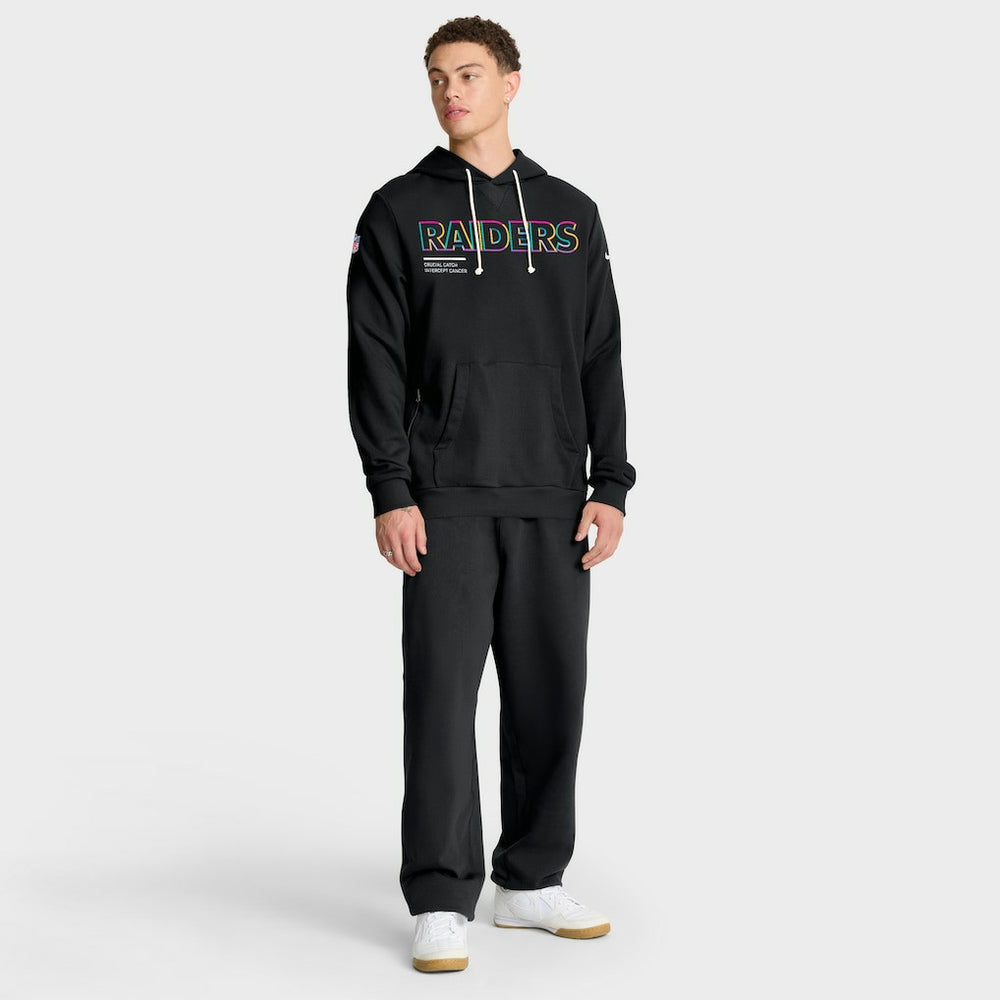 Las Vegas Raiders 2025 NFL Crucial Catch Sideline Standard Issue Dri-FIT Hoodie Black