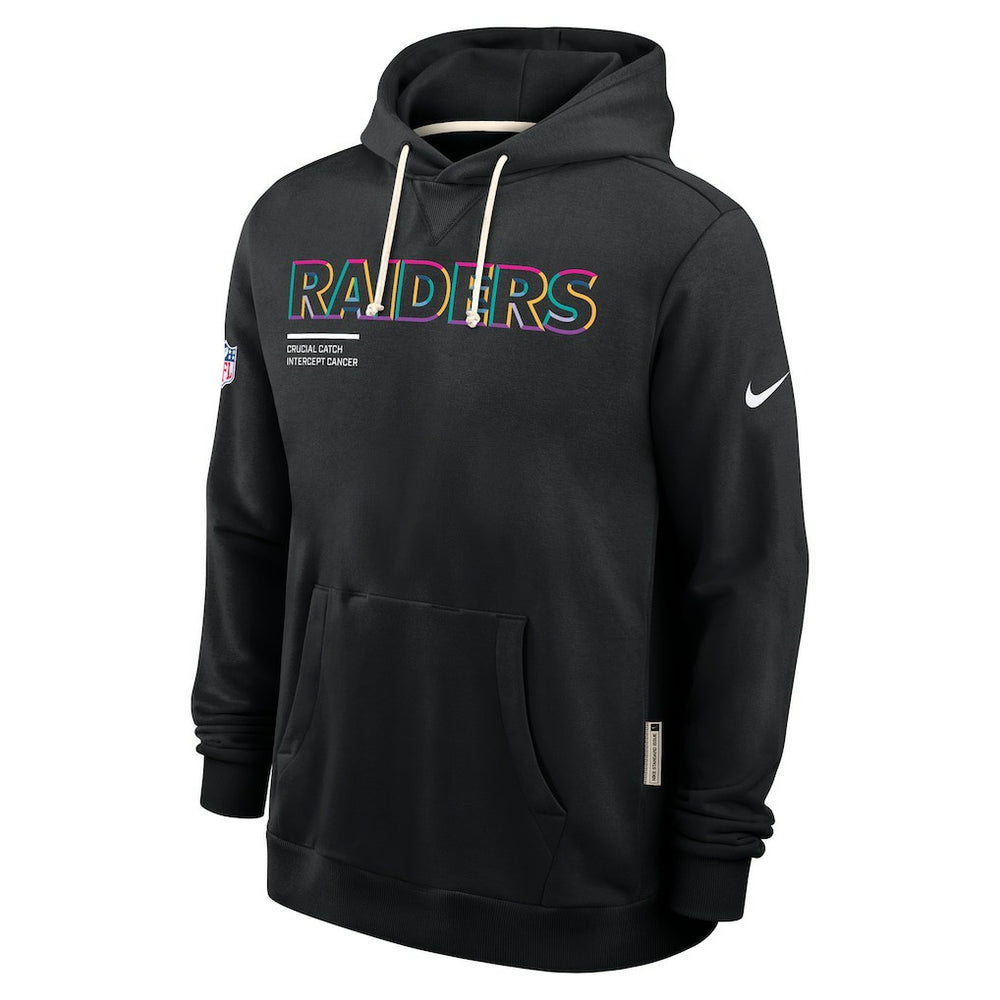 Las Vegas Raiders 2025 NFL Crucial Catch Sideline Standard Issue Dri-FIT Hoodie Black