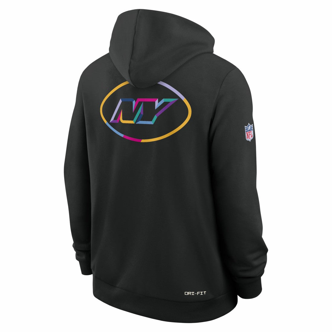 New York Jets 2025 NFL Crucial Catch Sideline Standard Issue Dri-FIT Hoodie Black