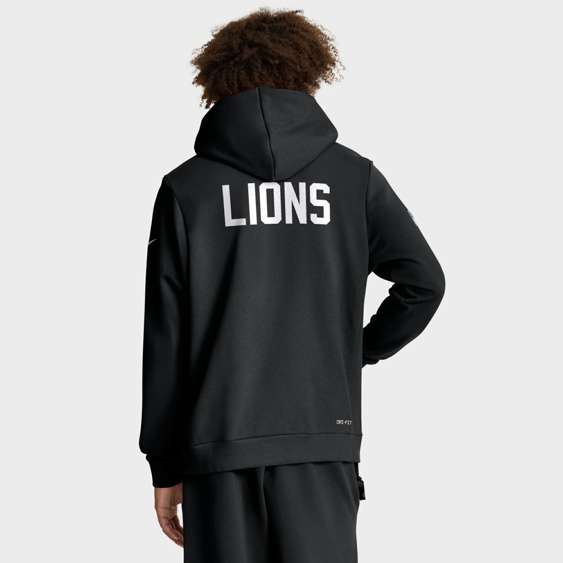 Detroit Lions Sideline Standard Issue Alt 2 Dri-FIT Hoodie Black