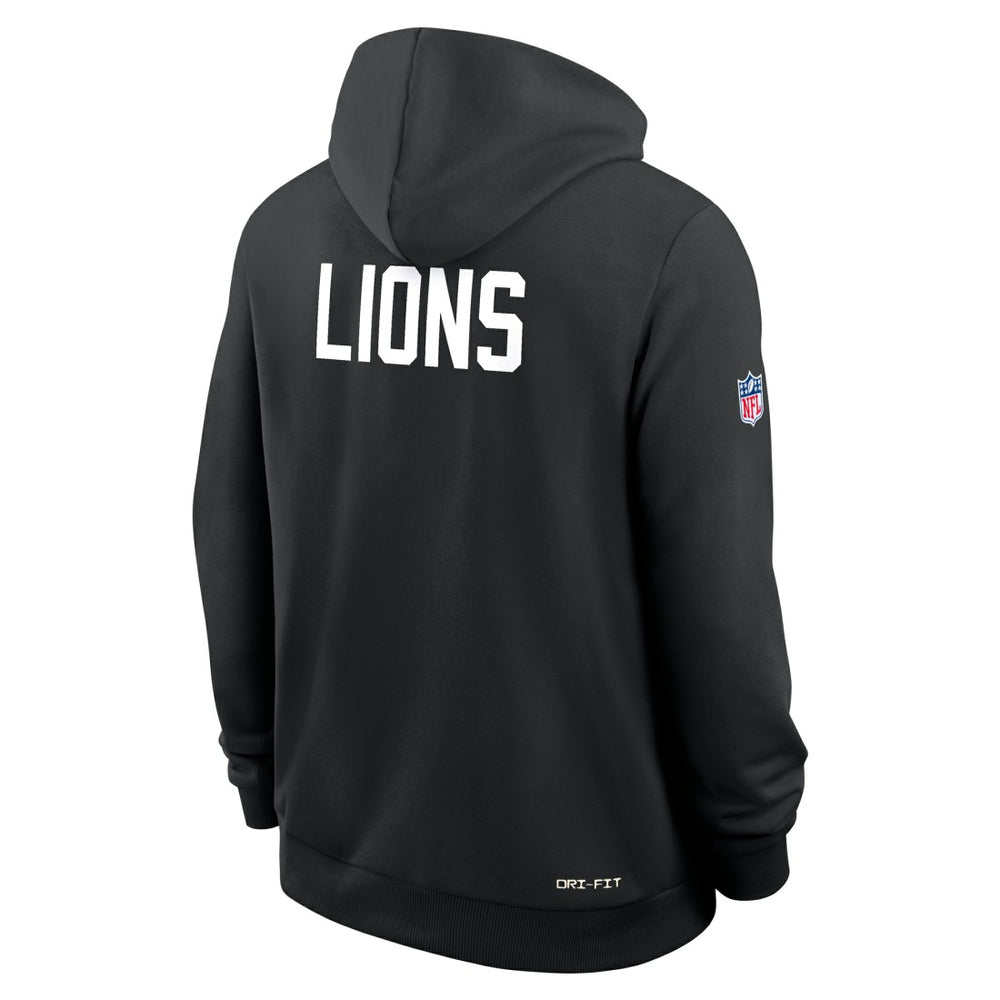 Detroit Lions Sideline Standard Issue Alt 2 Dri-FIT Hoodie Black