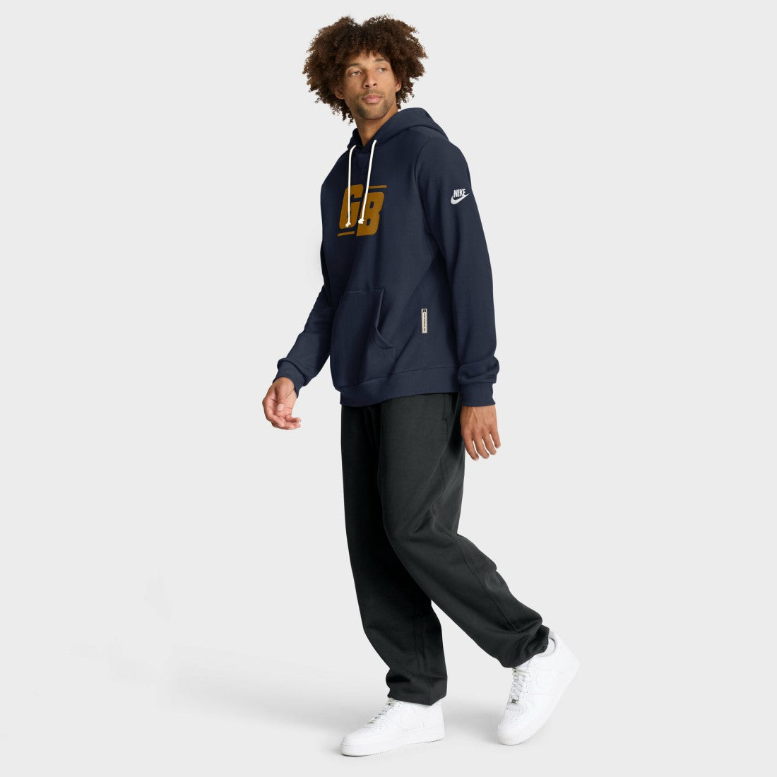 Green Bay Packers The 1923 Classic Sideline Dri-FIT Pullover Hoodie Navy