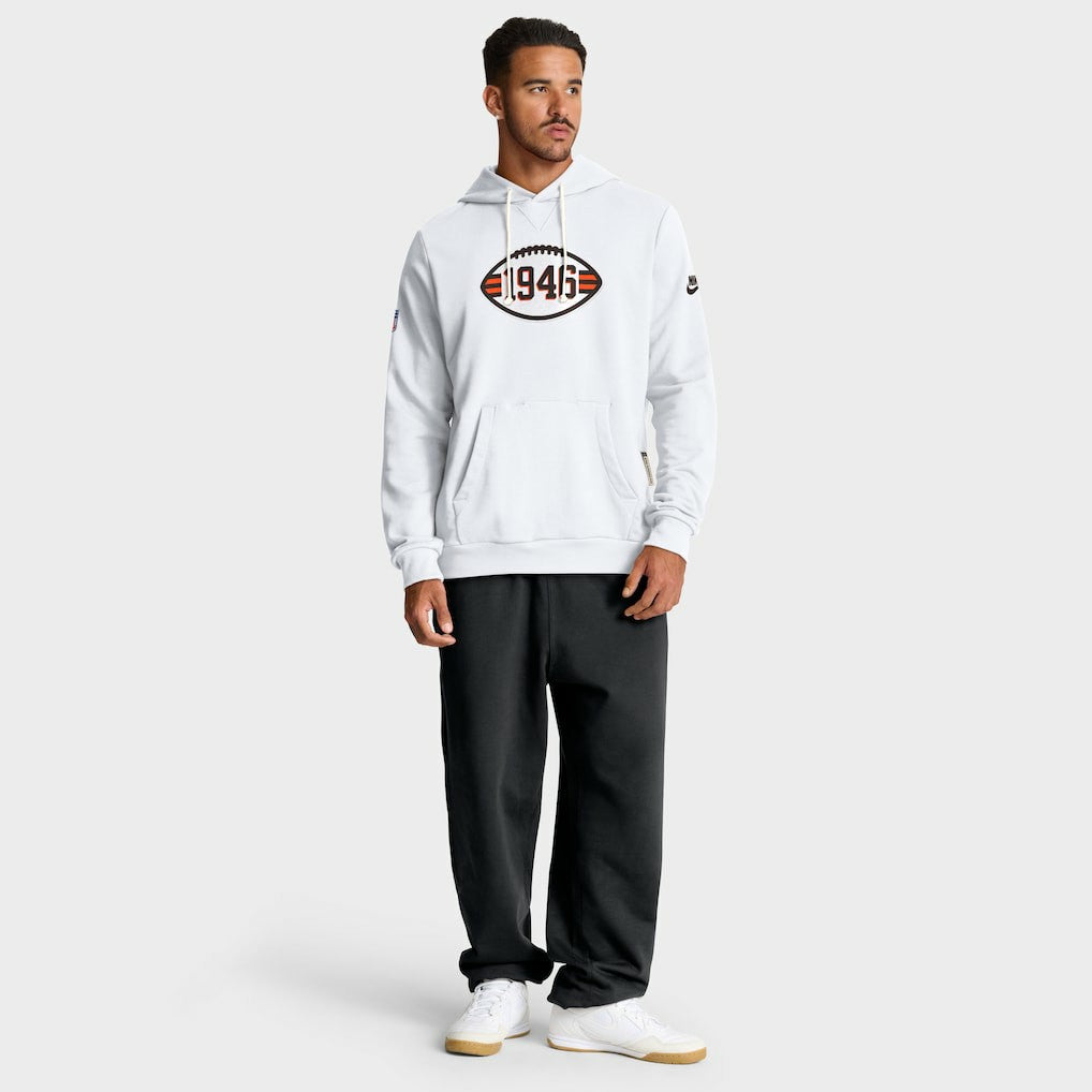 Cleveland Browns Sideline Standard Issue Alt 2 Dri-FIT Hoodie White