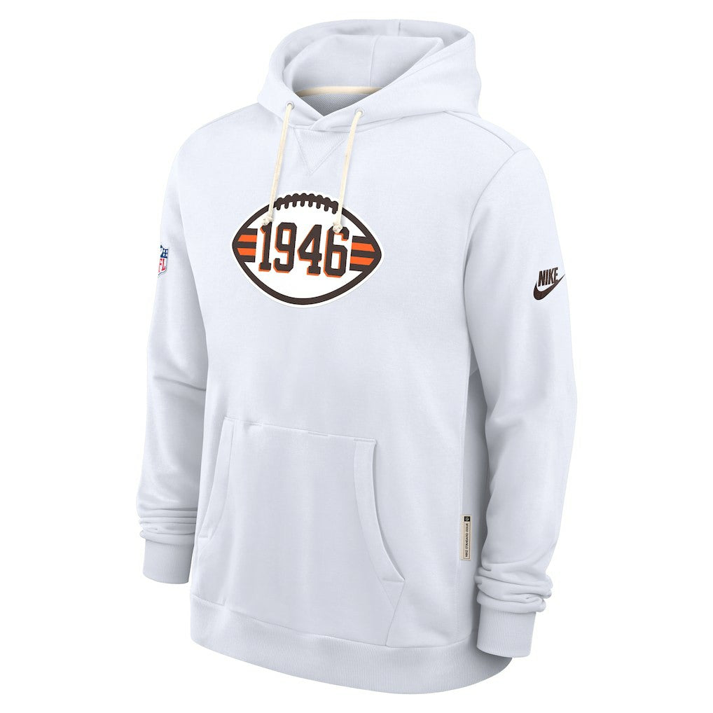Cleveland Browns Sideline Standard Issue Alt 2 Dri-FIT Hoodie White