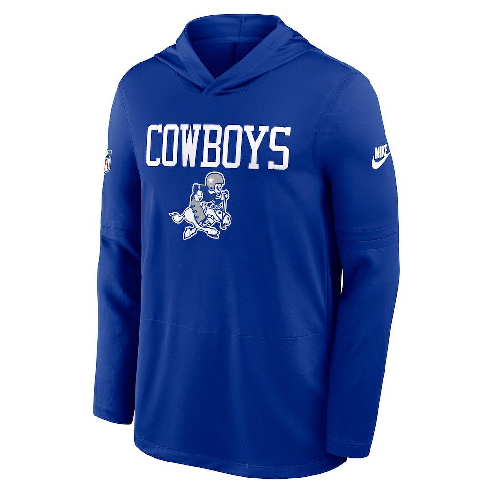 Dallas Cowboys Sideline Alt Pack Dri-FIT Lightweight Hooded Top Royal