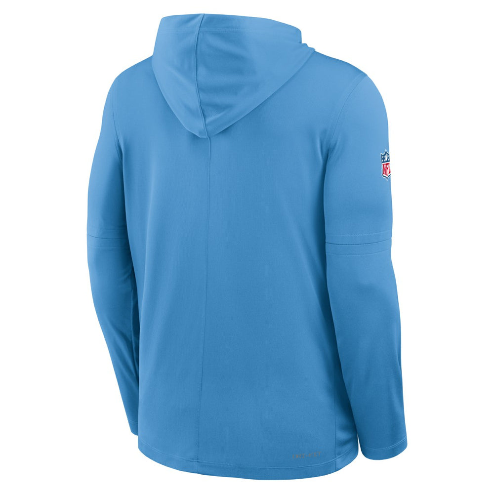 Tennessee Titans Sideline Oilers Throwback Dri-FIT Long Sleeve Hoodie T-Shirt Light Blue