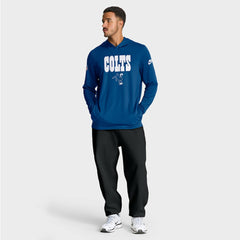 Indianapolis Colts Sideline Pass Accuracy Dri-FIT Long Sleeve Hoodie T-Shirt Royal