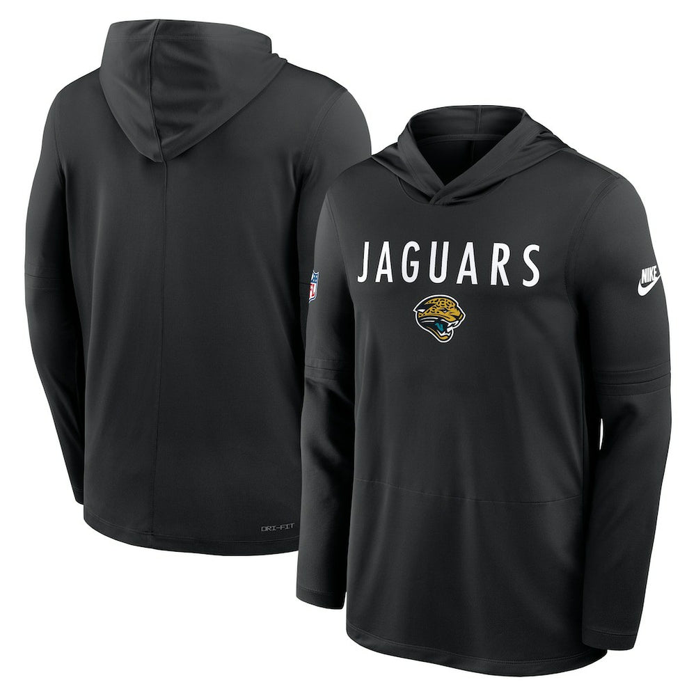 Jacksonville Jaguars Sideline Pass Accuracy Dri-FIT Long Sleeve Hoodie T-Shirt  Black