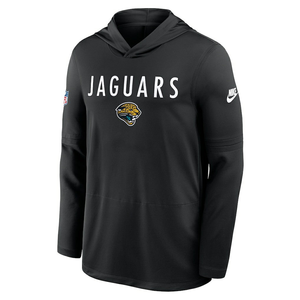 Jacksonville Jaguars Sideline Pass Accuracy Dri-FIT Long Sleeve Hoodie T-Shirt  Black