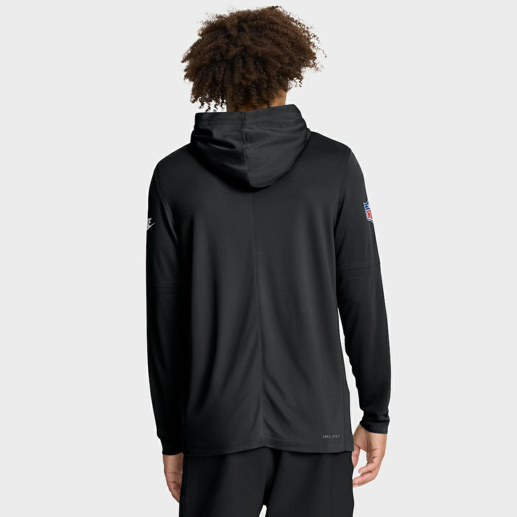 Atlanta Falcons Sideline Pass Accuracy Dri-FIT Long Sleeve Hoodie T-Shirt Black