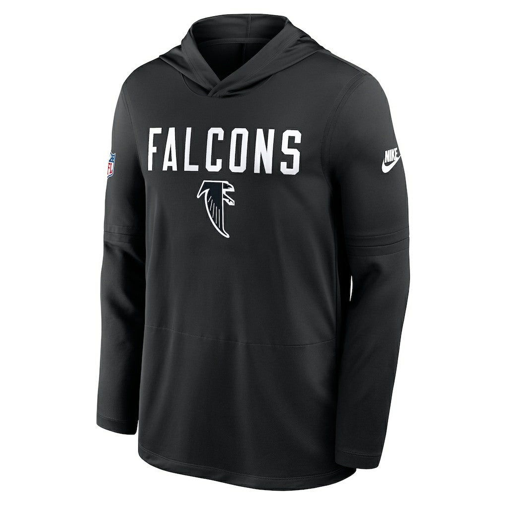 Atlanta Falcons Sideline Pass Accuracy Dri-FIT Long Sleeve Hoodie T-Shirt Black