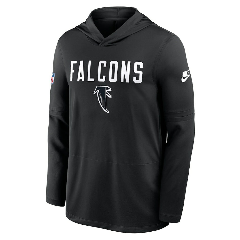 Atlanta Falcons Sideline Pass Accuracy Dri-FIT Long Sleeve Hoodie T-Shirt Black