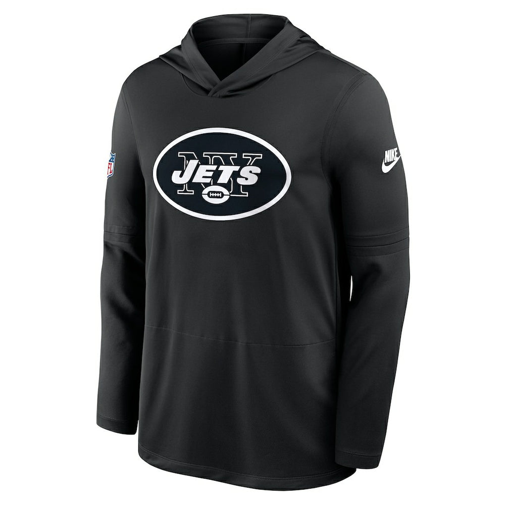 New York Jets Sideline Pass Accuracy Dri-FIT Long Sleeve Hoodie T-Shirt Black