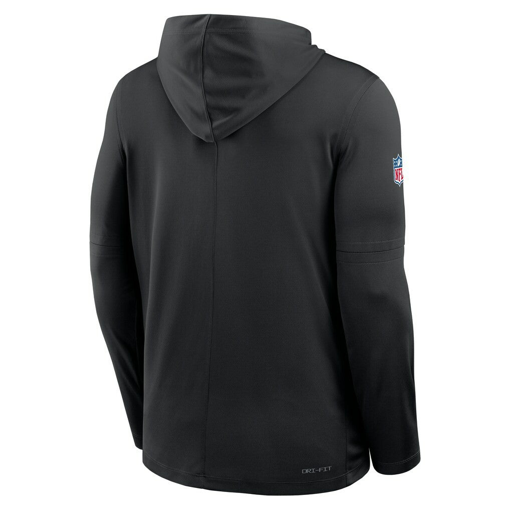 New York Jets Sideline Pass Accuracy Dri-FIT Long Sleeve Hoodie T-Shirt Black