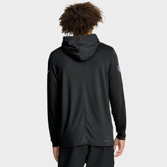 Indianapolis Colts Sideline Pure Fury Performance Long Sleeve Hoodie T-Shirt Black