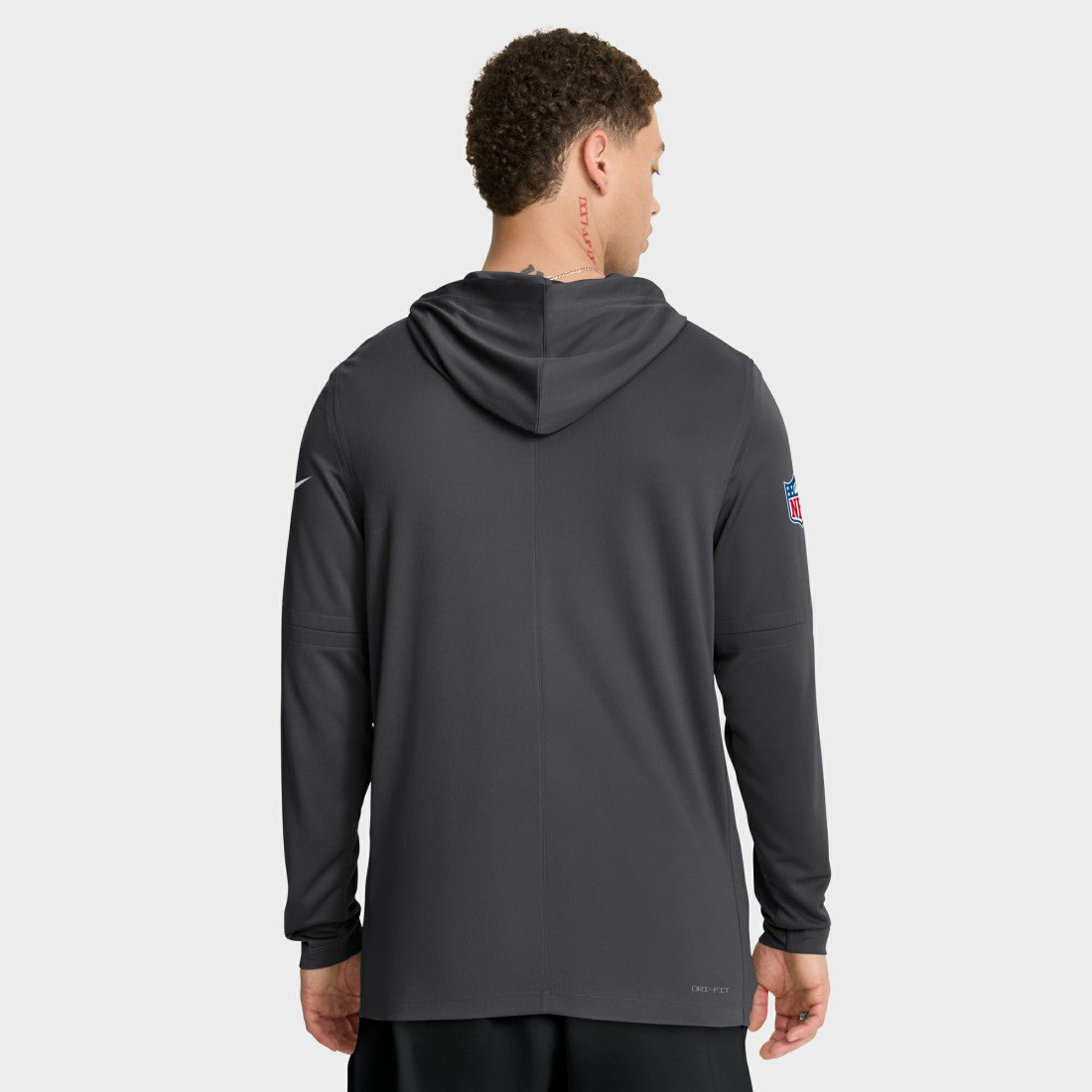 Green Bay Packers Sideline Pure Fury Performance Long Sleeve Hoodie T-Shirt Anthracite
