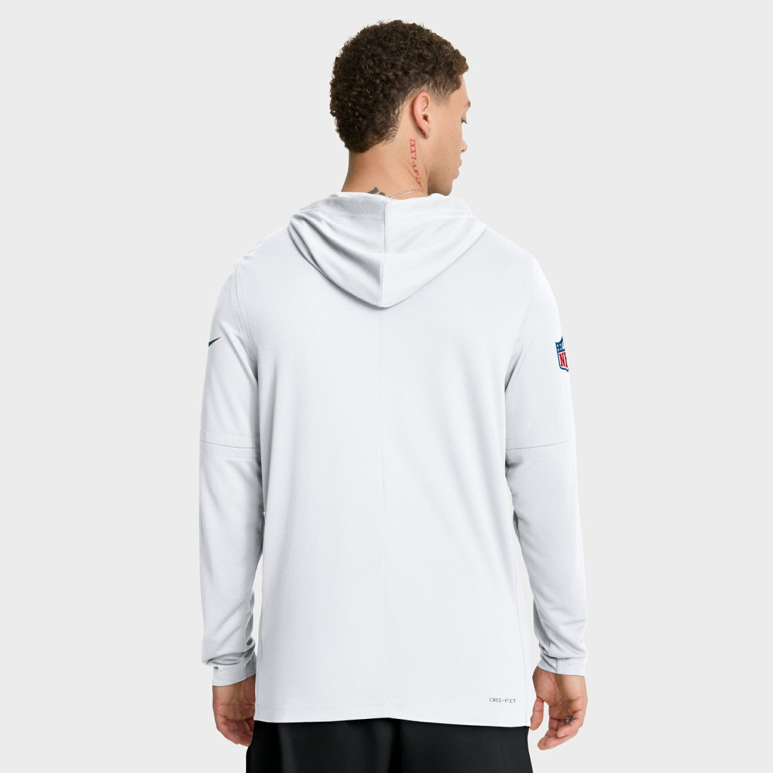Green Bay Packers Sideline Pure Fury Performance Long Sleeve Hoodie T-Shirt White