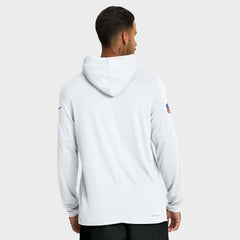 Minnesota Vikings Sideline Pure Fury Performance Long Sleeve Hoodie T-Shirt White
