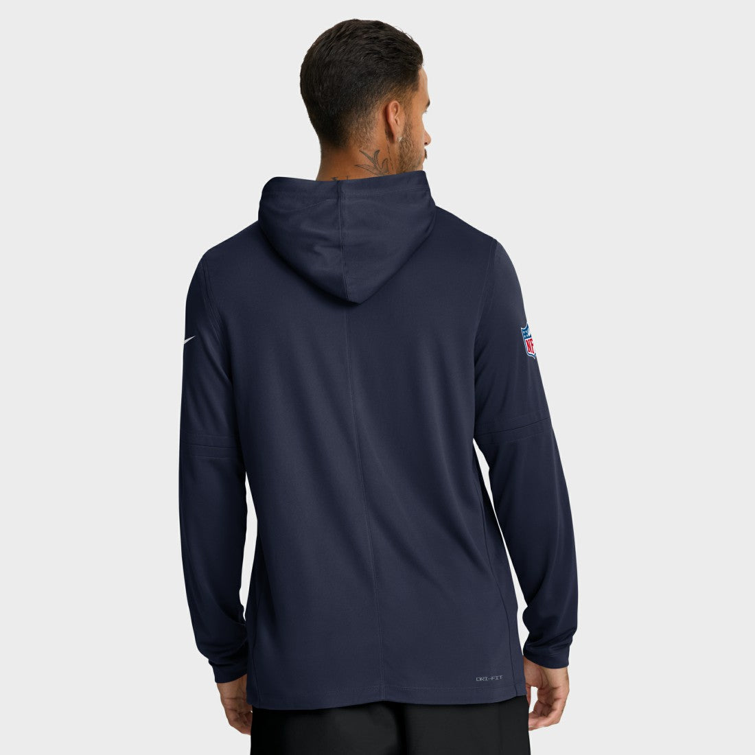 Seattle Seahawks Sideline Pure Fury Performance Long Sleeve Hoodie T-Shirt College Navy