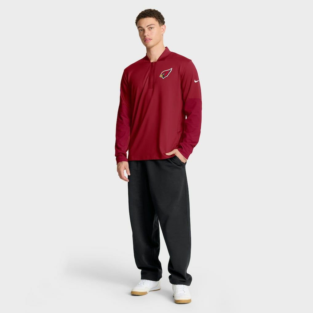 Arizona Cardinals Sideline Dri-FIT Half-Zip Pullover Cardinal