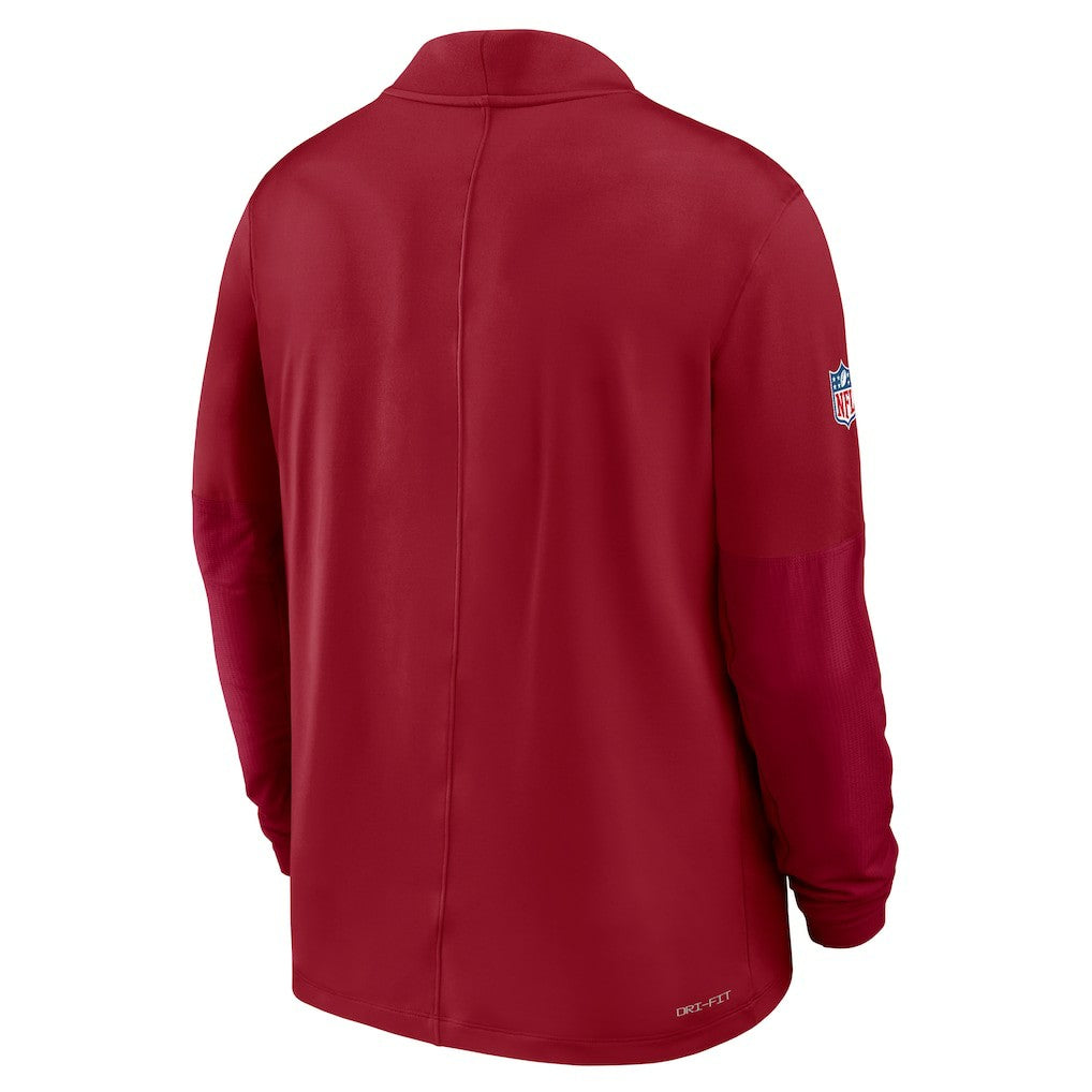 Arizona Cardinals Sideline Dri-FIT Half-Zip Pullover Cardinal