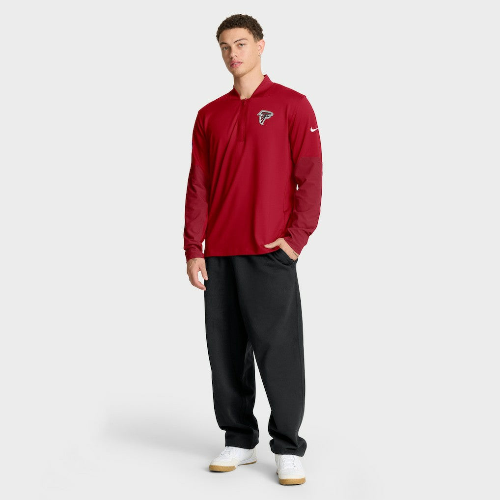 Atlanta Falcons Sideline Dri-FIT Half-Zip Pullover Red