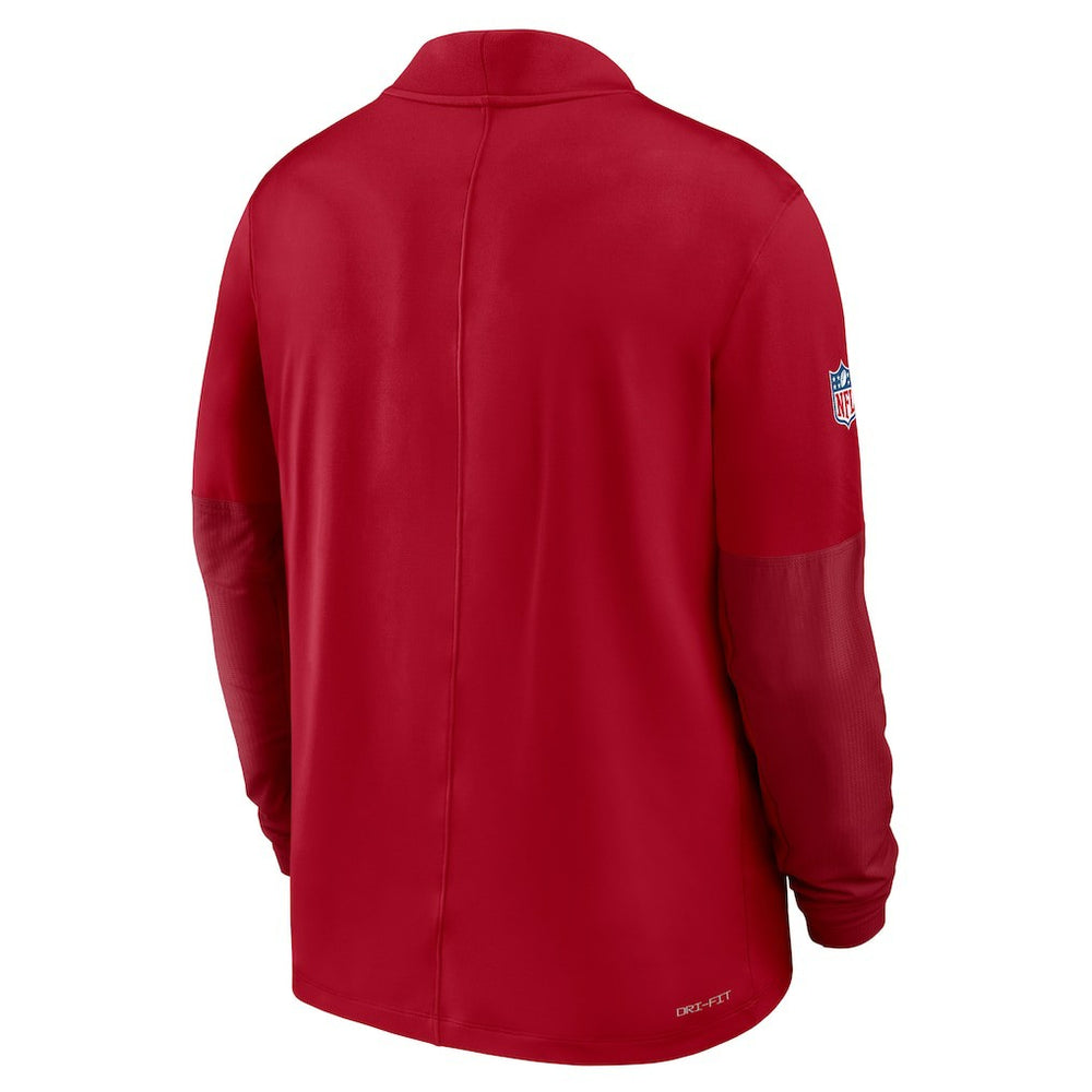 Atlanta Falcons Sideline Dri-FIT Half-Zip Pullover Red