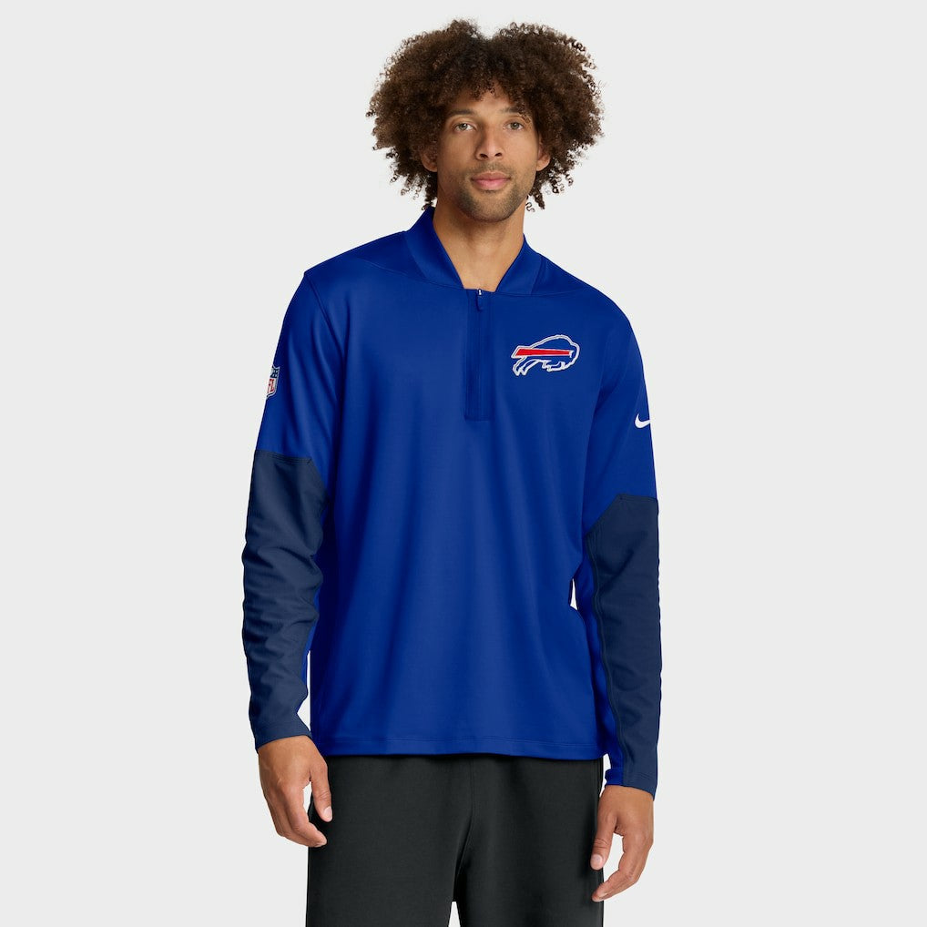Buffalo Bills Sideline Dri-FIT Half-Zip Pullover Royal