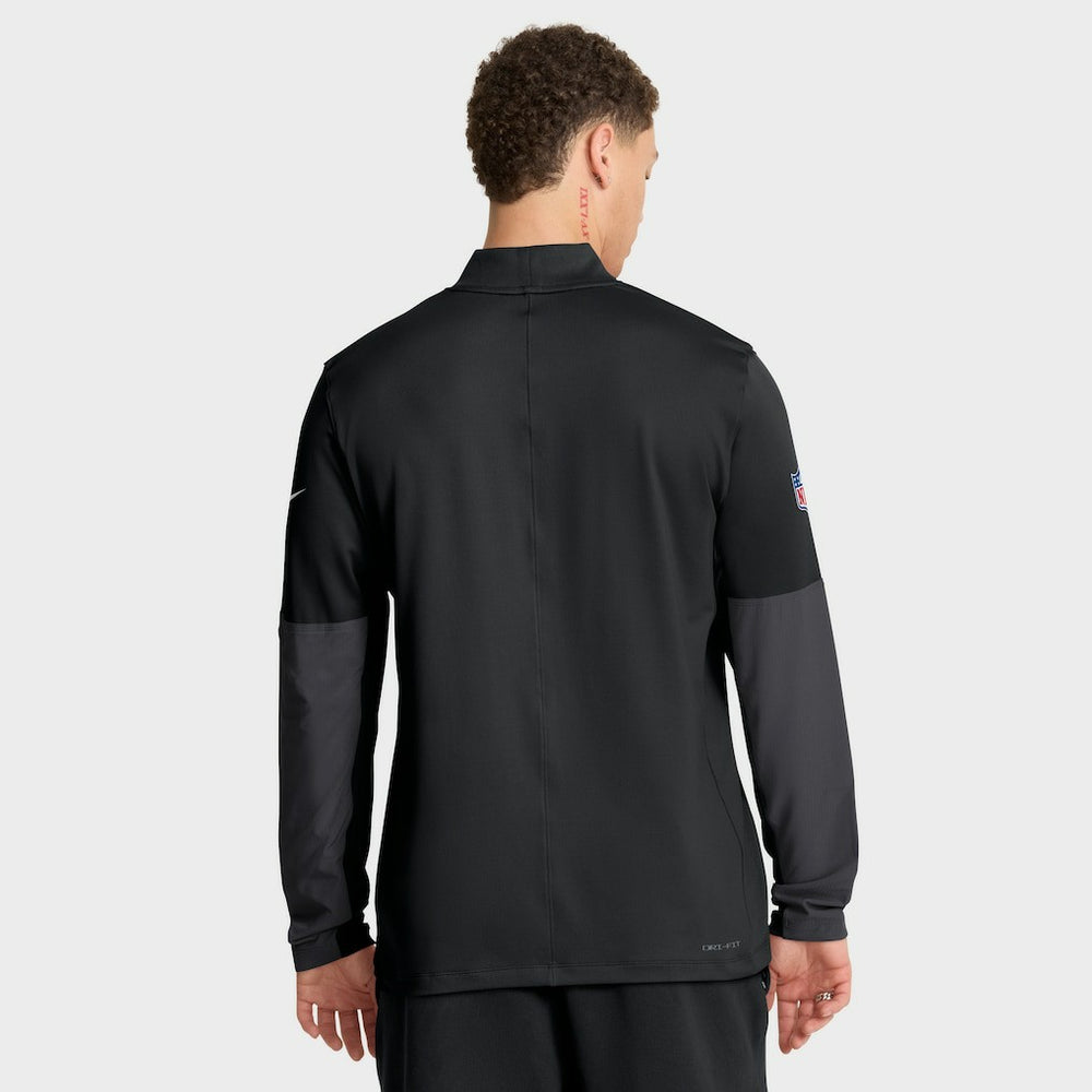 Carolina Panthers Sideline Dri-FIT Half-Zip Pullover Black