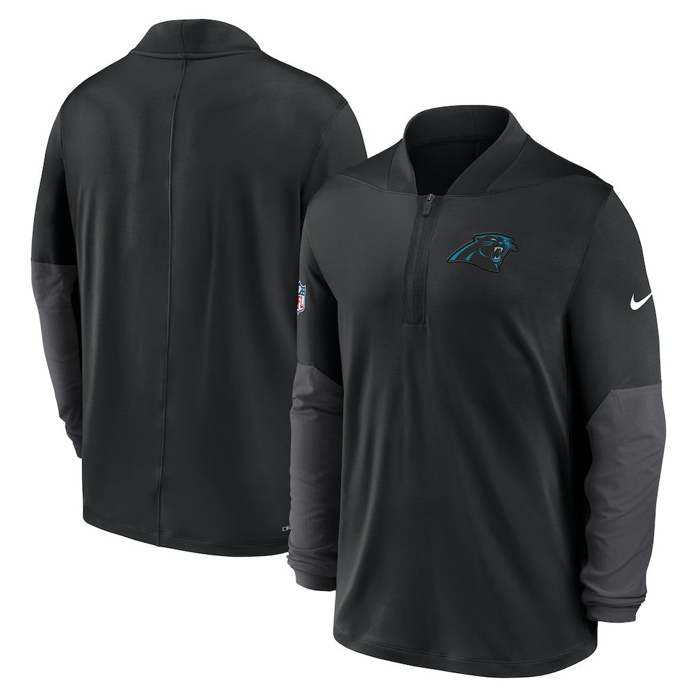 Carolina Panthers Sideline Dri-FIT Half-Zip Pullover Black