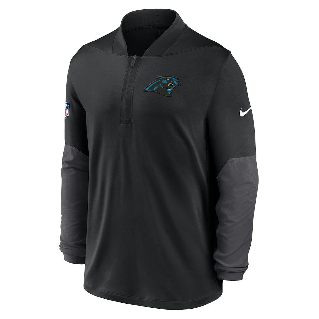 Carolina Panthers Sideline Dri-FIT Half-Zip Pullover Black