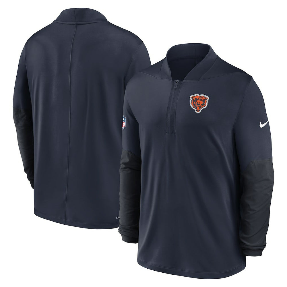 Chicago Bears Sideline Dri-FIT Half-Zip Pullover Navy