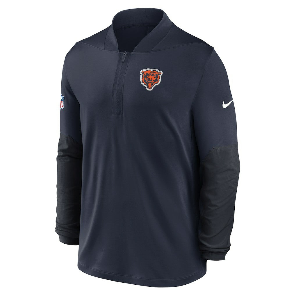 Chicago Bears Sideline Dri-FIT Half-Zip Pullover Navy