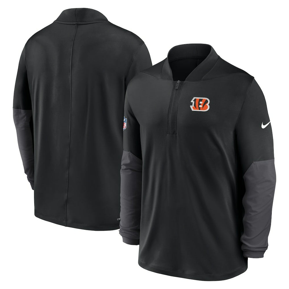 Cincinnati Bengals Sideline Dri-FIT Half-Zip Pullover Black