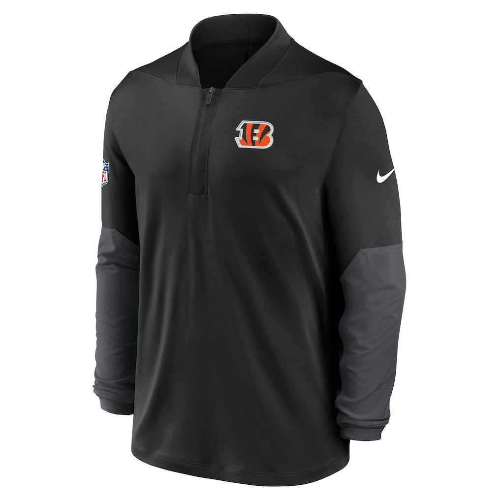 Cincinnati Bengals Sideline Dri-FIT Half-Zip Pullover Black
