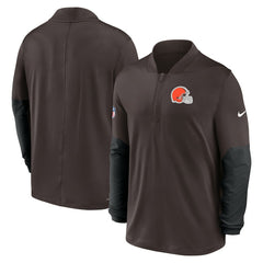 Cleveland Browns Sideline Dri-FIT Half-Zip Pullover Brown