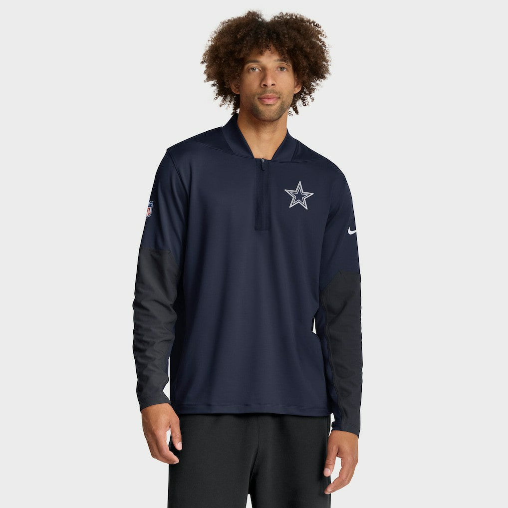 Dallas Cowboys Sideline Dri-FIT Half-Zip Pullover Navy
