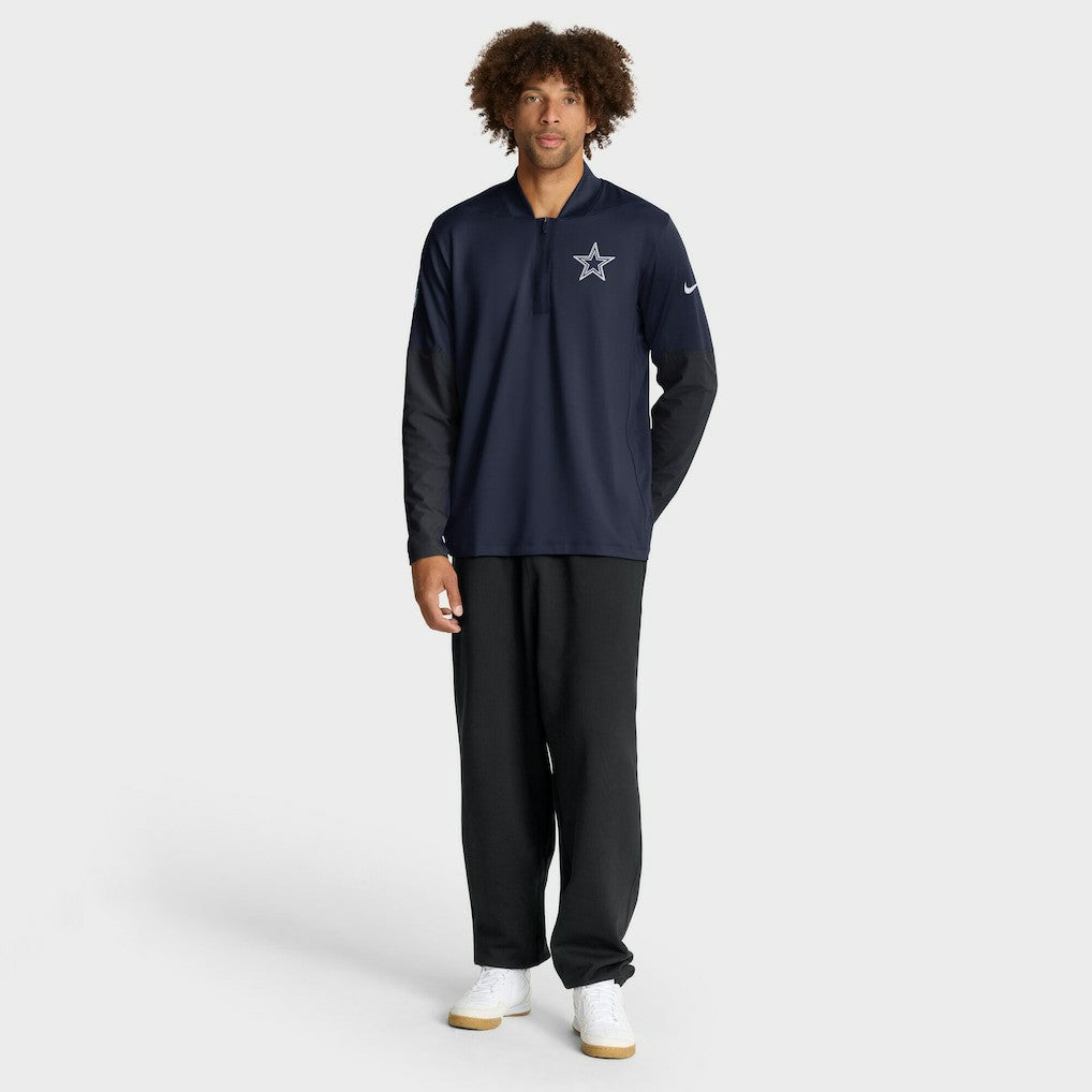 Dallas Cowboys Sideline Dri-FIT Half-Zip Pullover Navy