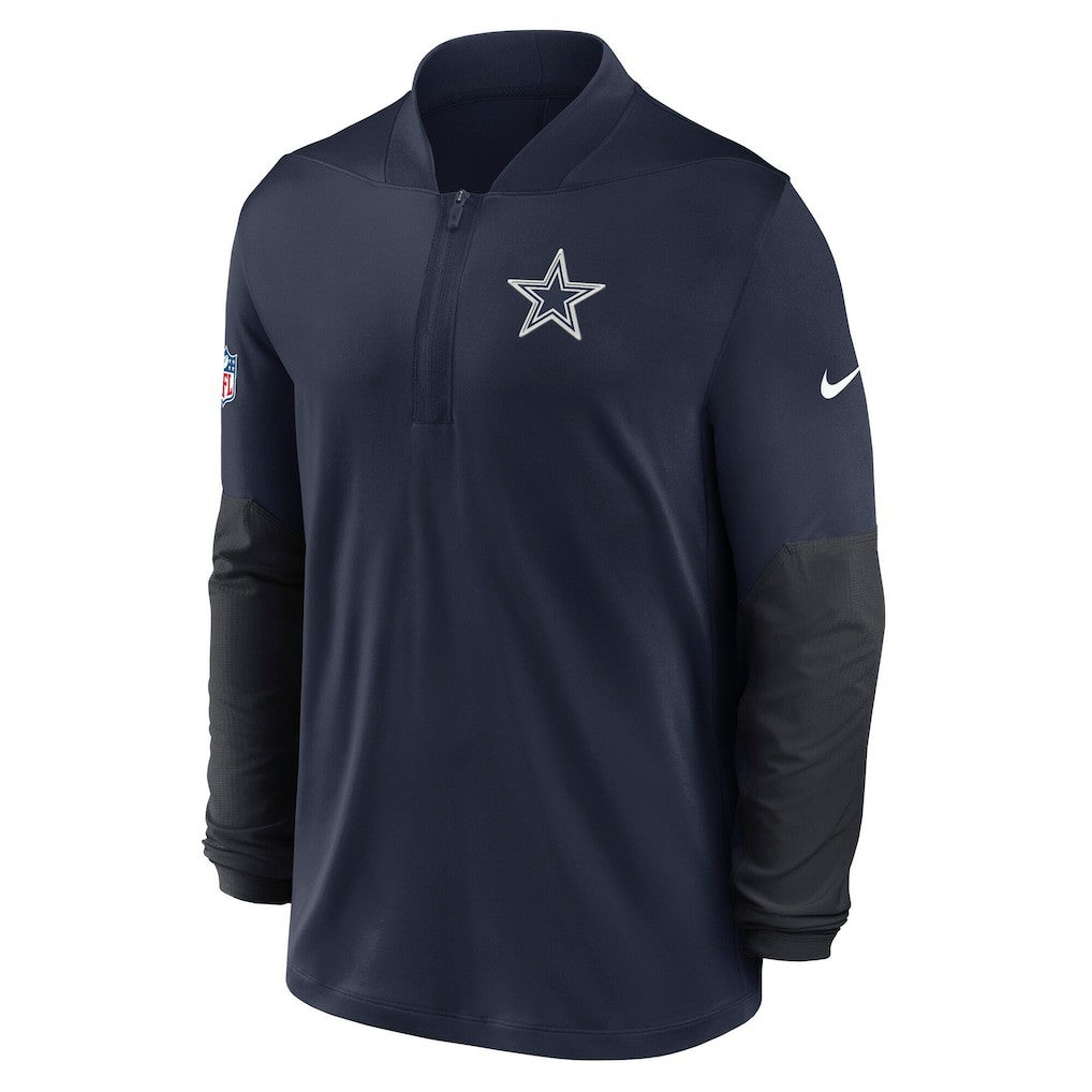 Dallas Cowboys Sideline Dri-FIT Half-Zip Pullover Navy