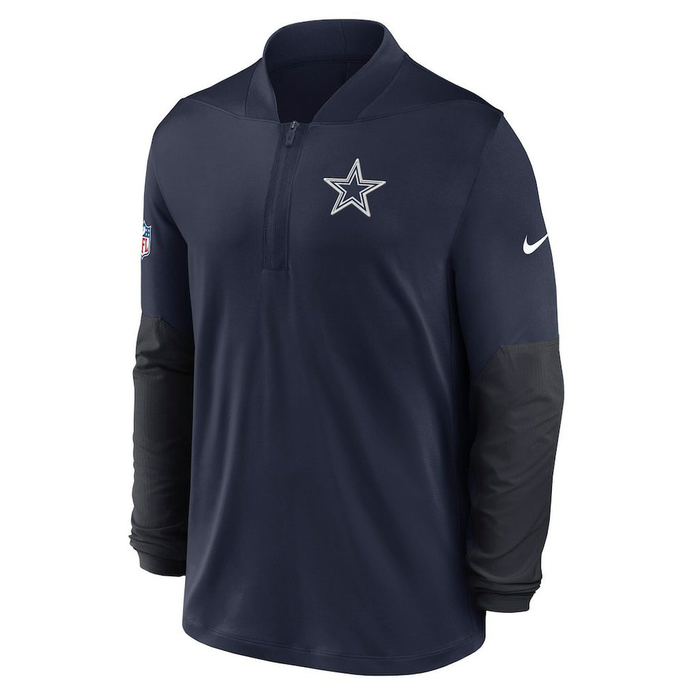 Dallas Cowboys Sideline Dri-FIT Half-Zip Pullover Navy