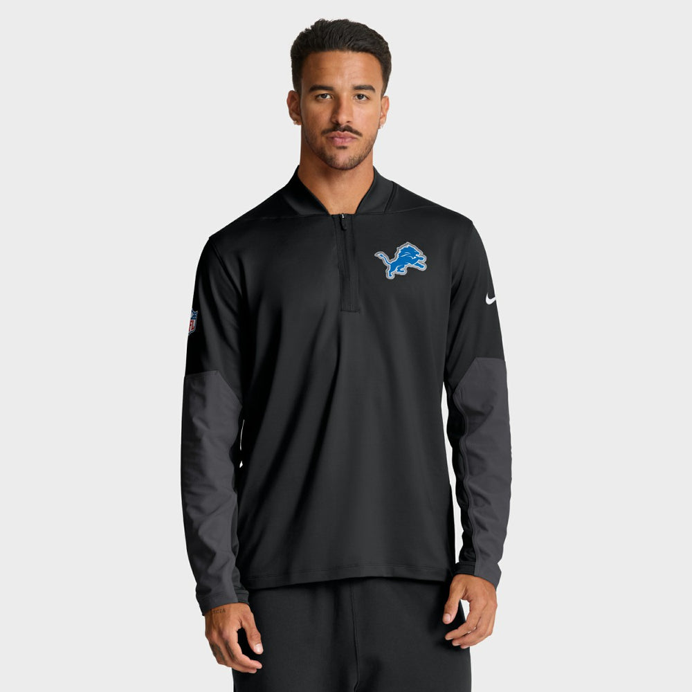 Detroit Lions Sideline Dri-FIT Half-Zip Pullover Black