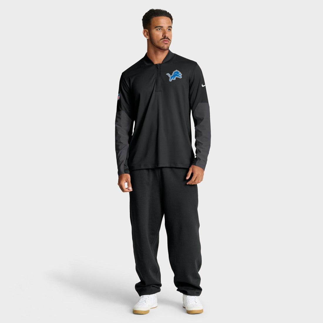 Detroit Lions Sideline Dri-FIT Half-Zip Pullover Black